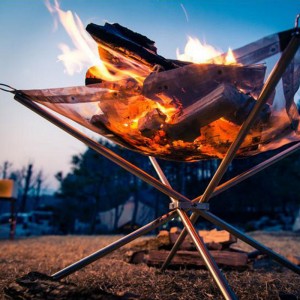 【Buy】Stainless steel folding campfire stove