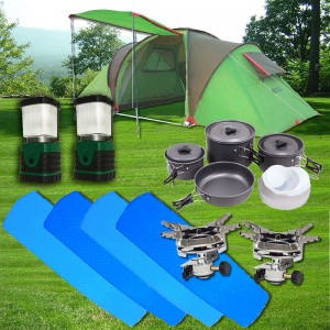 【Rental】 basic 4 person camping set (2 rooms)