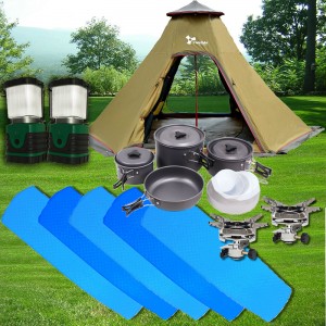 【Rental】 Basic 5 person camping set(Indian tent)
