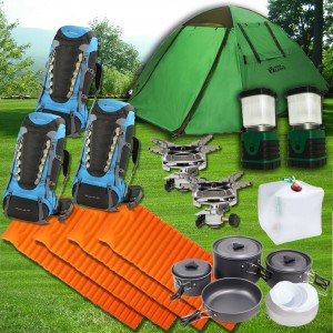 【Rental】Long distance 4 persons camping set